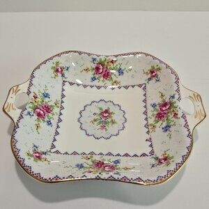 Royal Albert - Vintage Petit Point Handled Sweet Things Dish, Bone China
